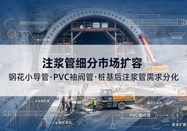 镇宁注浆管细分市场扩容，隧道钢花小导管、PVC 袖阀管、桩基后注浆管需求分化